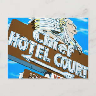 Las Vegas Chefhotel Retro Neo Unterkunft Postkarte