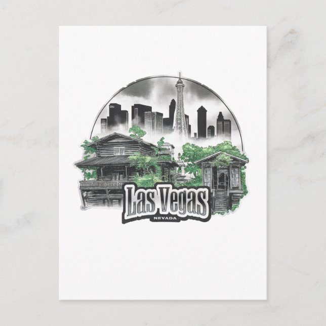 Las Vegas City Nevada USA Postkarte (Vorderseite)