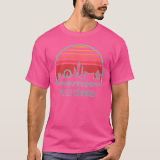 Las Vegas City Skyline 80er Jahre Stil Mädchen T-Shirt