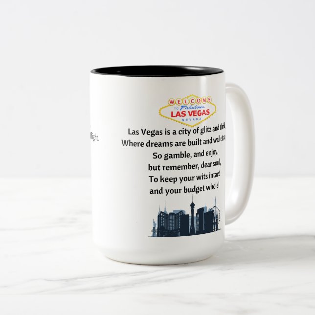 Las Vegas Coffee Tasse (VorderseiteRechts)