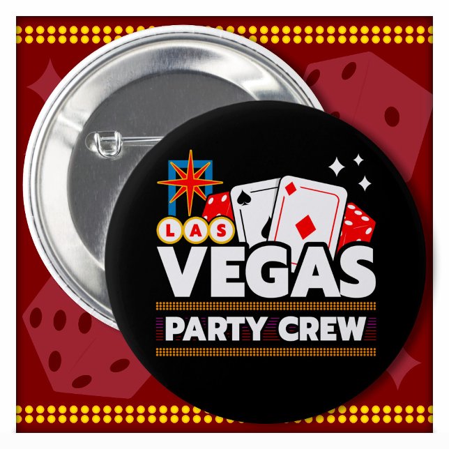 Las Vegas Crew Party Squad Vegas Trip Las Vegas Button (Von Creator hochgeladen)
