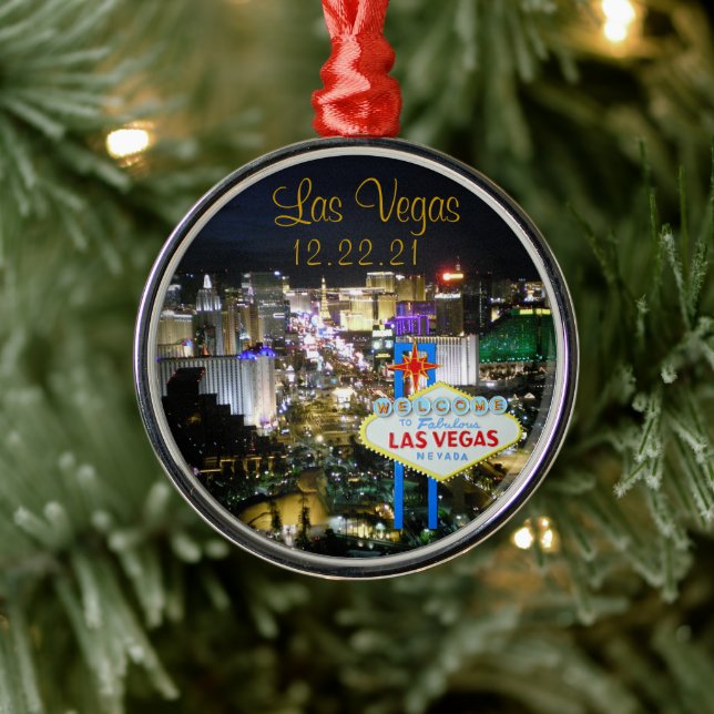 Las Vegas Custom Ornament Aus Metall (Baum)