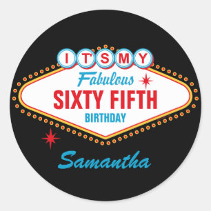 Las Vegas Custom Runder Aufkleber