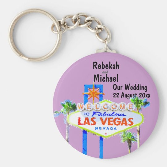 Las Vegas, das Datum Wedding ist Schlüsselanhänger