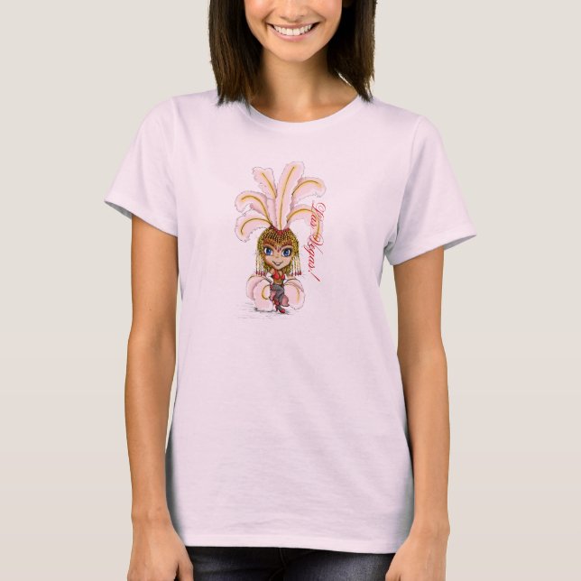 Las Vegas, das Revuegirl tanzt T-Shirt (Vorderseite)