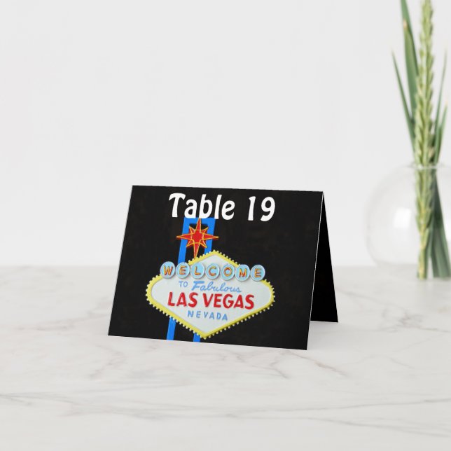 Las Vegas, das zugewiesene Sitzplätze Wedding ist Karte (Vorderseite)