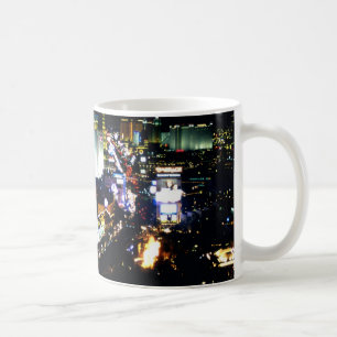 Las Vegas der Streifen nachts Kaffeetasse