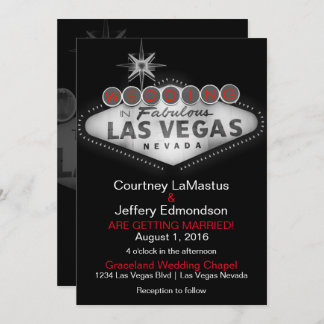 Las Vegas Destination Mariage Invitation