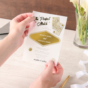 Las Vegas Destination Perfect Match Wedding Gold