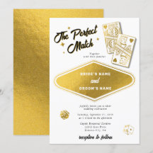 Las Vegas Destination Perfect Match Wedding Gold