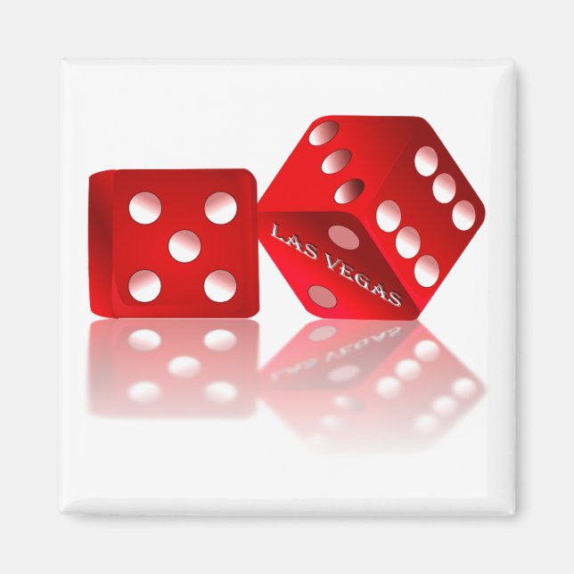 Las Vegas Dice Magnet (Vorne)