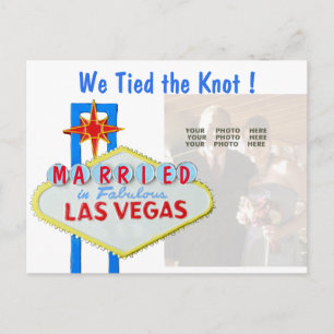 Las Vegas Eheankündigung Foto-Karte Ankündigungspostkarte