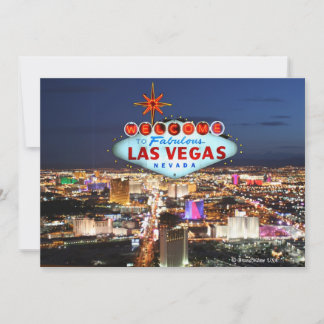 Las Vegas Einladungskarte