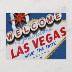 Las Vegas ENREGISTRER LA DATE Carte postale