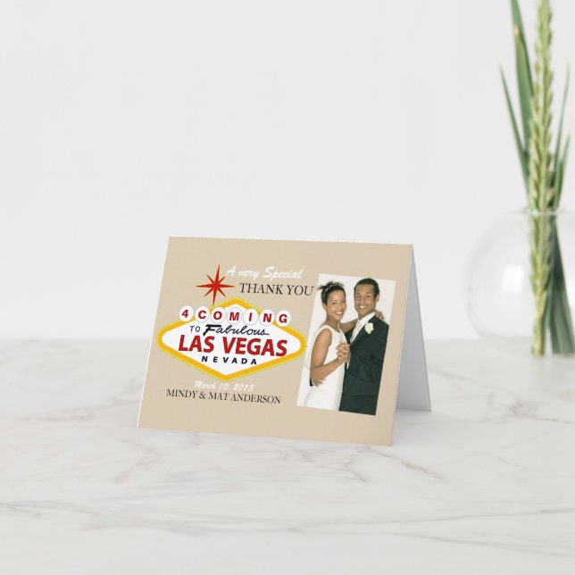 Las Vegas épousant des cartes photos de Merci (Devant)