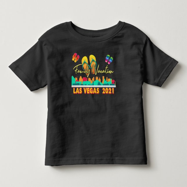 Las Vegas Familienurlaub 2021 Sommersaison T-Shi Kleinkind T-shirt (Vorderseite)