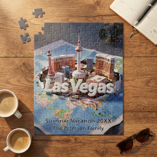 Las Vegas Familienurlaub 3D Reise Souvenir Puzzles
