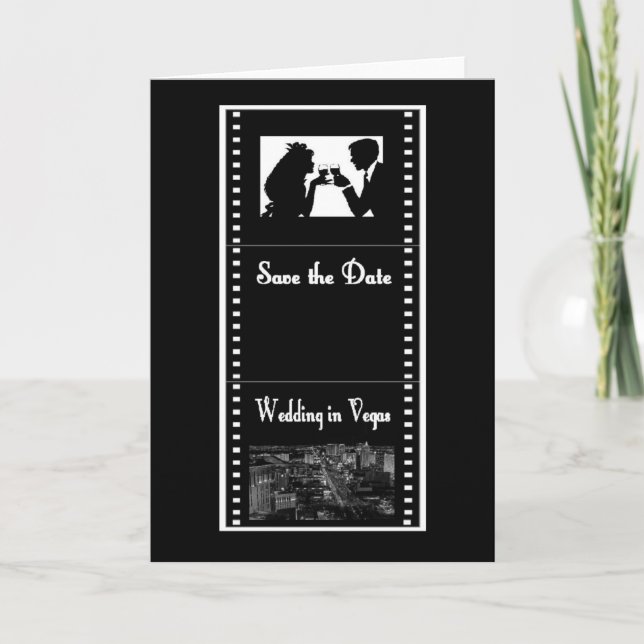 Las Vegas Film Enregistrer la carte de dates Strip (Devant)