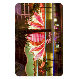 Las Vegas Flamingo @ Night Flexible Magnet