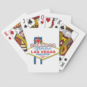 Las Vegas Flitterwochen retro Spielkarten