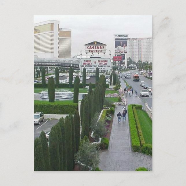 Las Vegas Fossilien Hotels Casinos Caesars Palace Postkarte (Vorderseite)