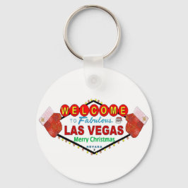 Las Vegas Frohe Weihnachten und Mittens Keycha Schlüsselanhänger