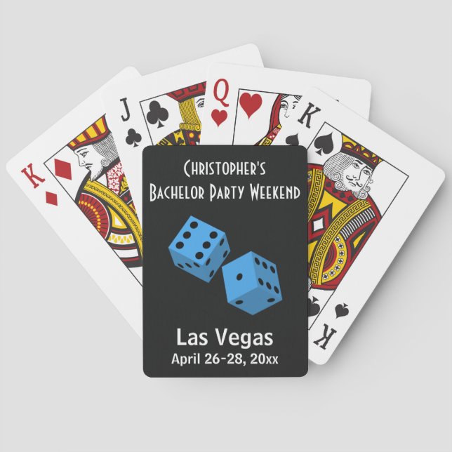 Las Vegas Gambling Bachelor Party Trip Gefallen Spielkarten (Rückseite)