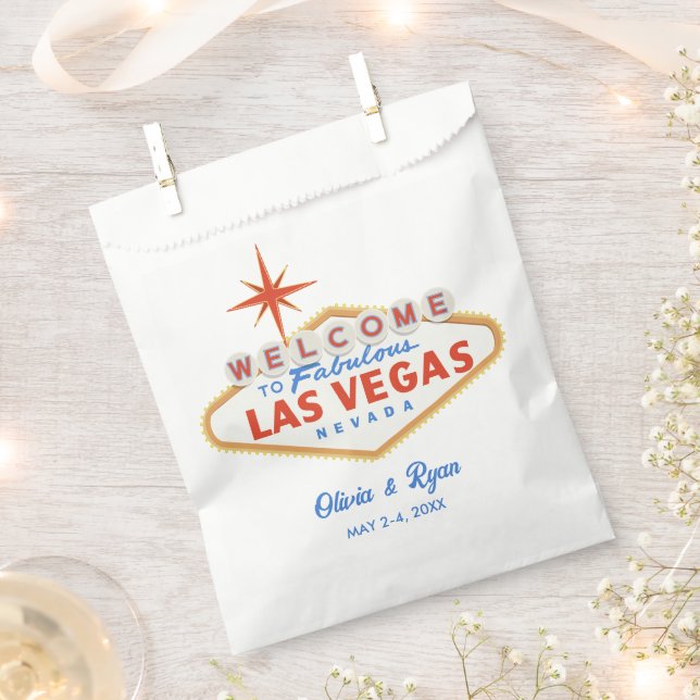 Las Vegas Gastgeschenk Hochzeit Beutel Begrüßungsg Geschenktütchen (Ausgeschnitten)