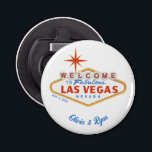 Las Vegas Gastgeschenk Hochzeit Magnetflaschenöffn Flaschenöffner<br><div class="desc">Las Vegas Gastgeschenk Hochzeit Magnetic Flasche Opener. Personalisiert mit dem Namen des Paares und dem Hochzeitsdatum. Geben Sie das Zazzle Design-Tool ein,  um weitere Anpassungen vorzunehmen.</div>