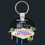 Las Vegas Gastgeschenk Hochzeit Schlüsselanhänger<br><div class="desc">Gastgeschenk Hochzeit Las Vegas - ein personalisierter Schlüsselanhänger mit dem berühmten Empfang an einem fabelhaften Schild von Las Vegas. Ändern Sie Text sowie Schriftart und Stil,  indem Sie auf Personalisieren klicken und dann auf dem nächsten Bildschirm "klicken,  um weitere Anpassungen vorzunehmen".</div>