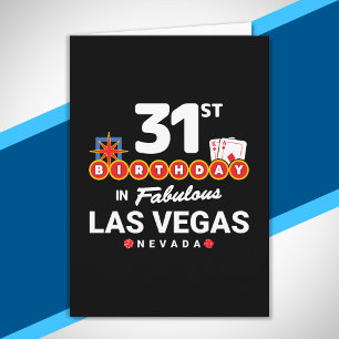 Las Vegas Geburtstagsfeier - 31. Geburtstag in Veg Karte
