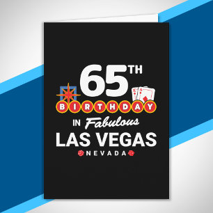 Las Vegas Geburtstagsfeier - 65. Geburtstag in Veg Karte