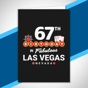 Las Vegas Geburtstagsfeier - 67. Geburtstag in Veg Karte