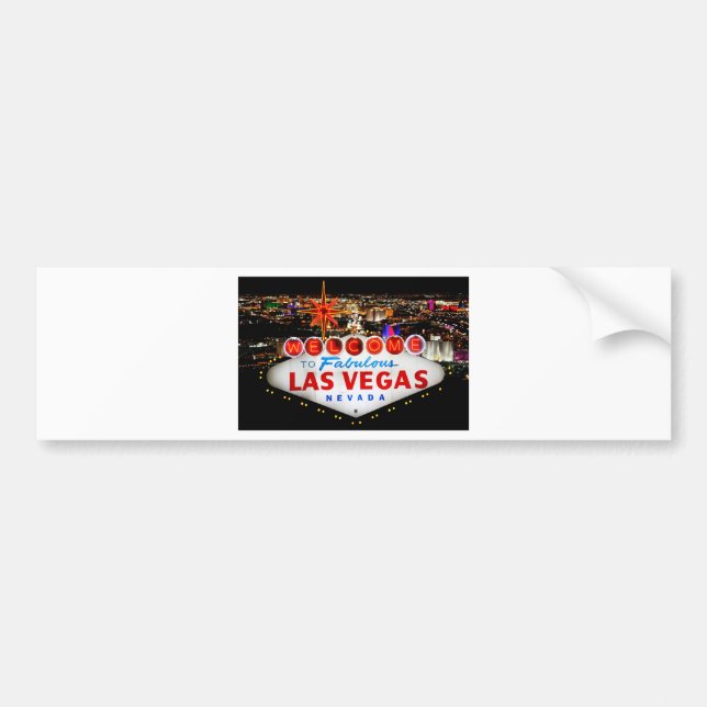 Las Vegas Geschenke Autoaufkleber (Vorne)