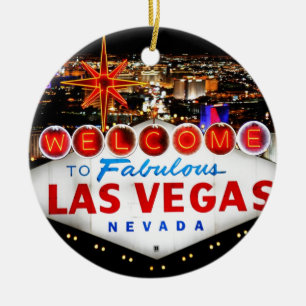 Las Vegas Geschenke Keramikornament