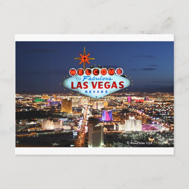 Las Vegas Geschenke Postkarte (Vorderseite)