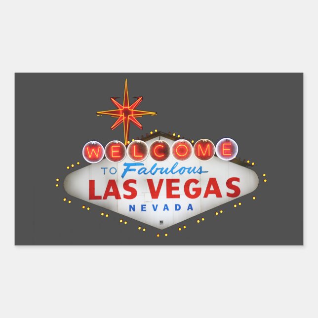 Las Vegas Geschenke Rechteckiger Aufkleber (Vorderseite)