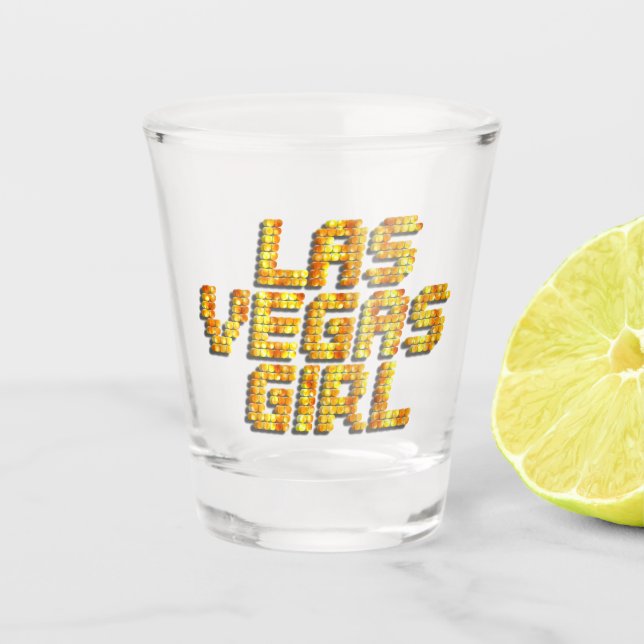 Las Vegas Girl Schnapsglas (Vorderseite)