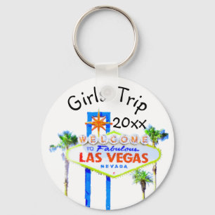 Las Vegas Girls NIght Out Trip Button Schlüsselanh Schlüsselanhänger