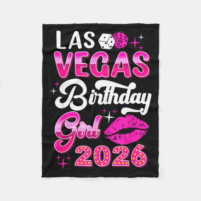 Las Vegas Girls Trip 2026 Cruise Trip Matching Bir Fleecedecke (Vorderseite)