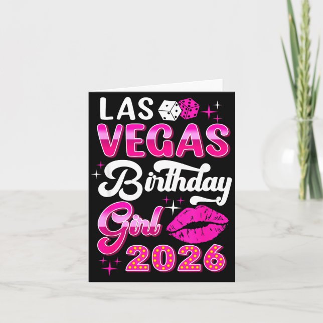 Las Vegas Girls Trip 2026 Cruise Trip Matching Bir Karte (Vorderseite)