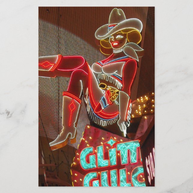 Las Vegas Glitzer Gulch Briefpapier (Vorderseite)