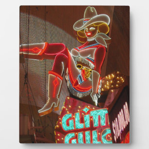 Las Vegas Glitzer Gulch Fotoplatte