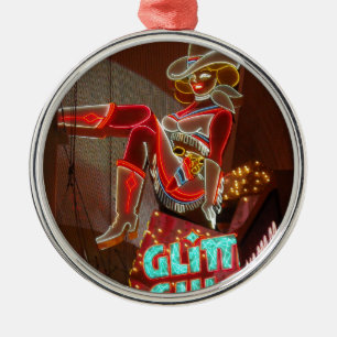 Las Vegas Glitzer Gulch Ornament Aus Metall
