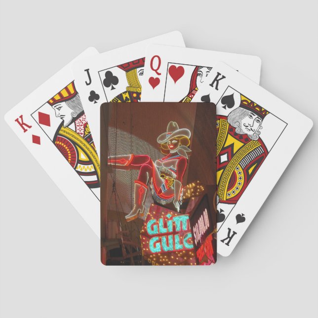 Las Vegas Glitzer Gulch Spielkarten (Rückseite)