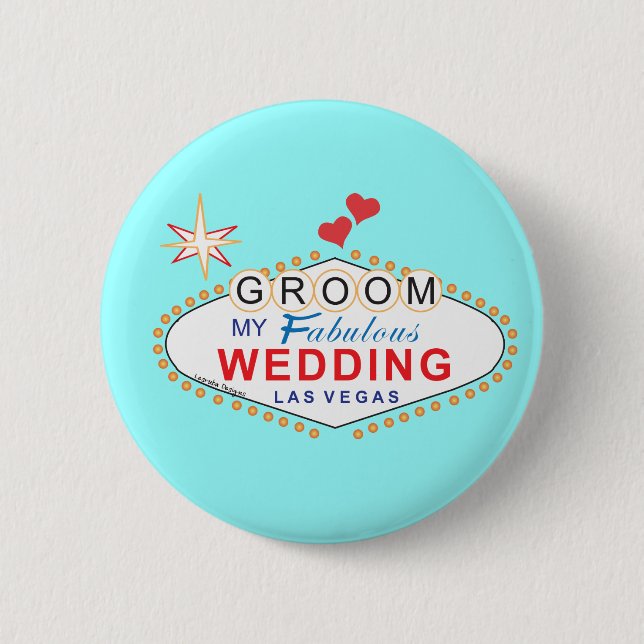 Las Vegas Groom Button (Vorderseite)