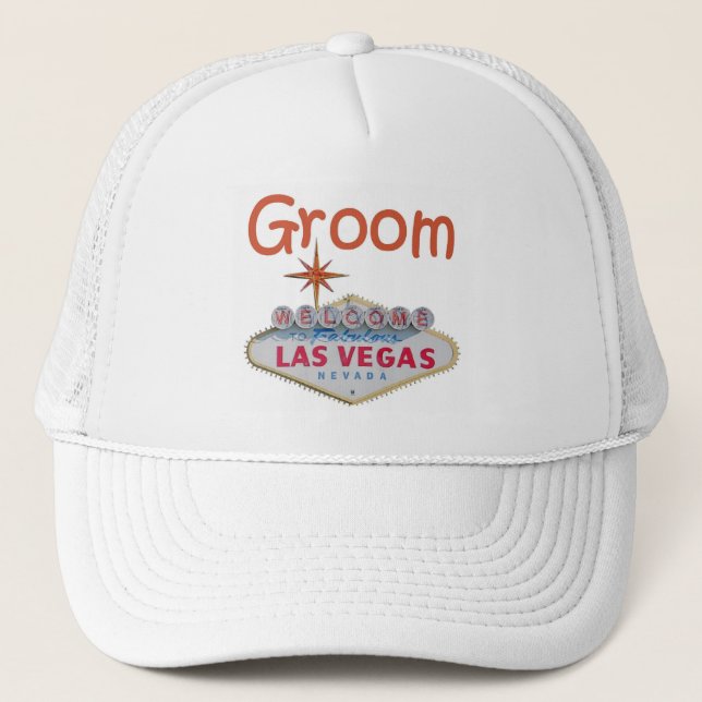 Las Vegas Groom Cap Truckerkappe (Vorderseite)