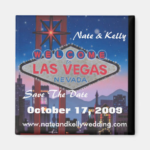 las vegas groß, Nate & Kelly, Save the Date, O... Magnet
