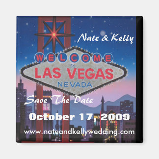 las vegas groß, Nate & Kelly, Save the Date, O... Magnet