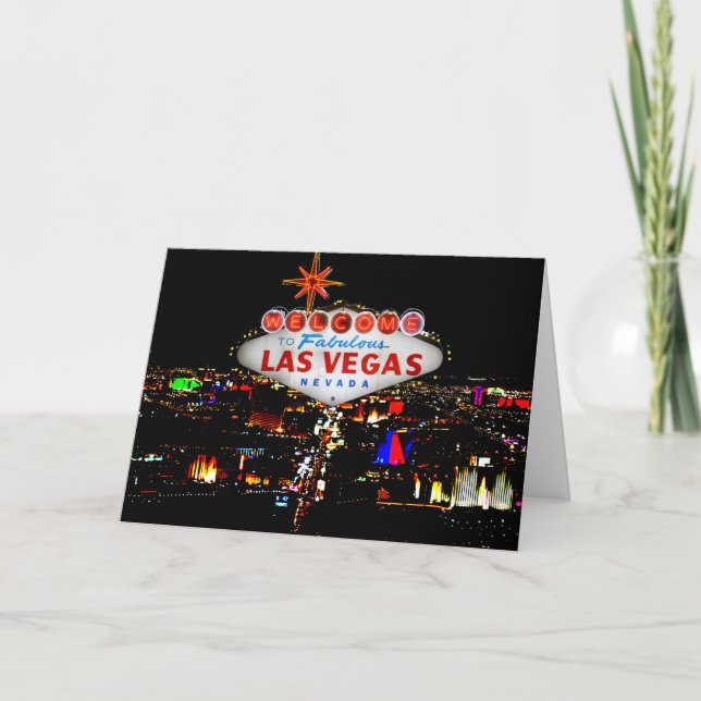 Las Vegas-Gruß-Karte Karte (Vorderseite)